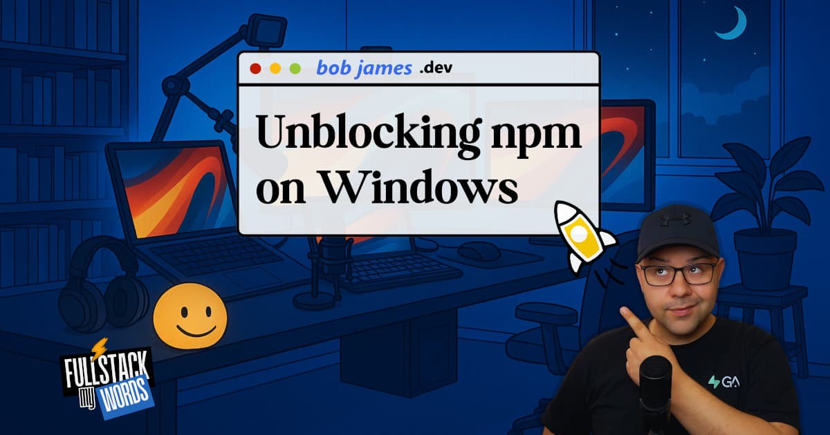 Unblocking NPM on Windows