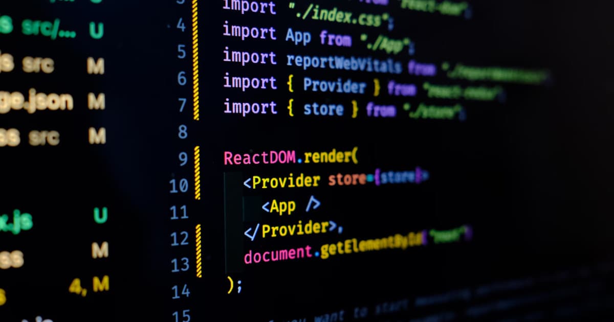 Photo of a Darkmode Code UI
