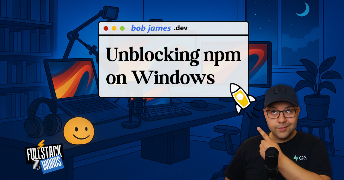 Fixing npm.ps1 Cannot Be Loaded Because Running Scripts is Disabled on Windows